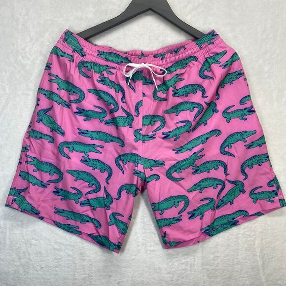 chubbies Other - New Chubbies Pink Alligator Print Swim Trunks Board Shorts Summer Beach Wear XL